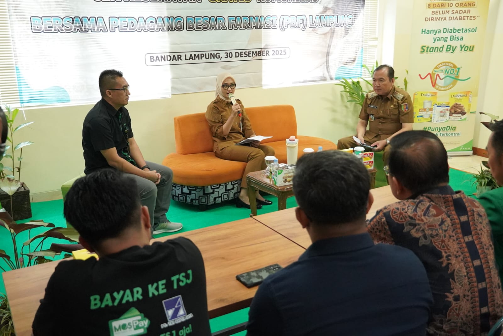 Wagub Jihan Tinjau Cek Kesehatan Gratis Komunitas PBF di Bandar Lampung